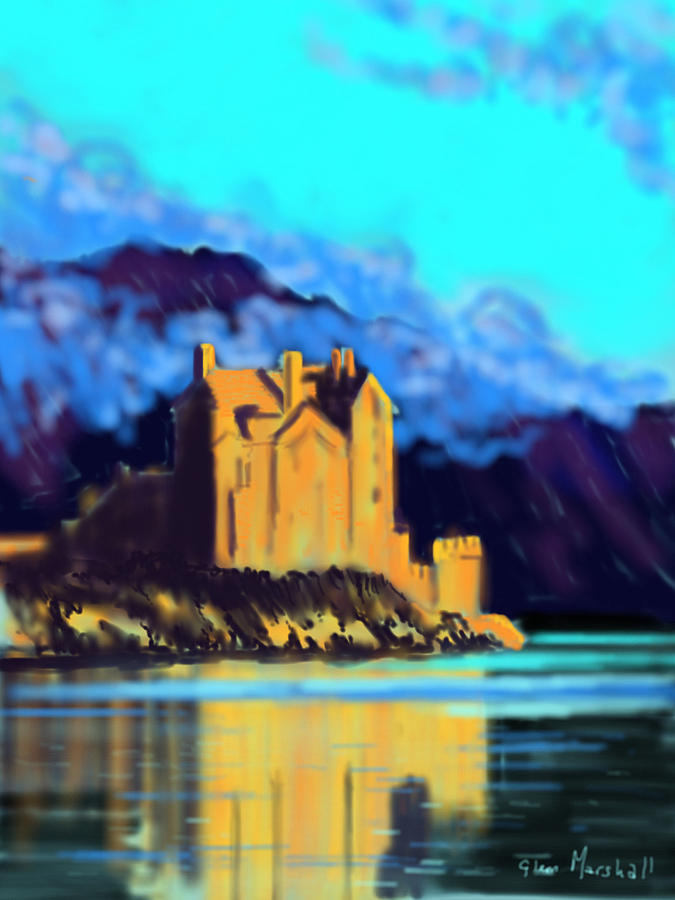 Eilean Donan Castle Painting by Glenn Marshall