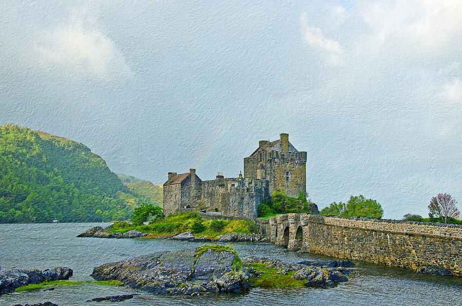 Eilean Donan Castle Textured 2 Photograph by Chris Thaxter