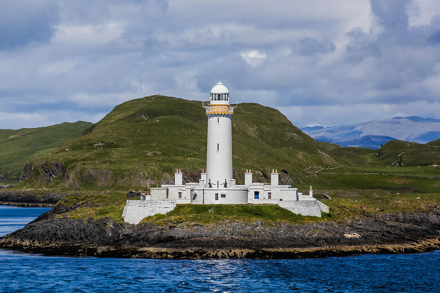 Lighthouse Photograph - Eilean Musdile Lighthouse by Tom and Pat Cory