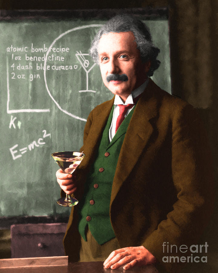 Einstein Discovers The Atomic Bomb 20140910 Photograph by Wingsdomain Art and Photography