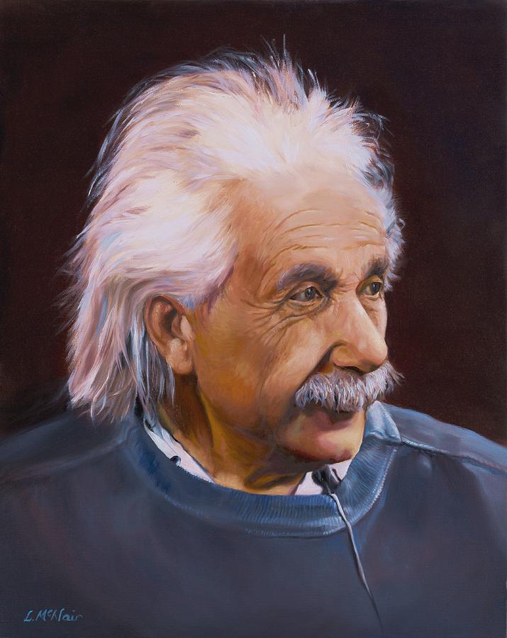 Einstein Painting By Loretta McNair - Fine Art America