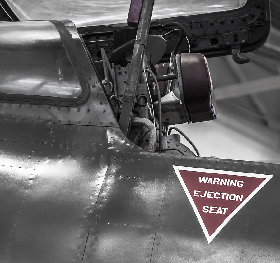 Ejection Seat Warning Photograph by Steven Milner