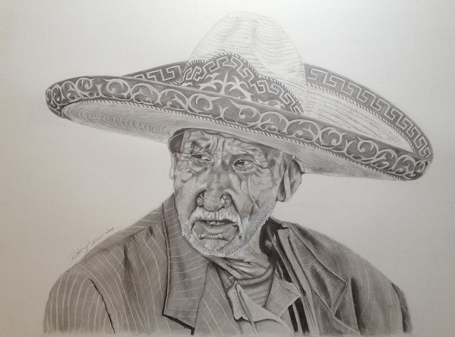 El Abuelo Charro Drawing by Rodrigo Luna - Fine Art America