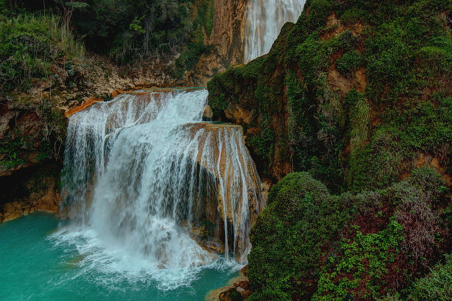 El Chiflon Waterfalls, Mexico Photograph by Robert McKinstry