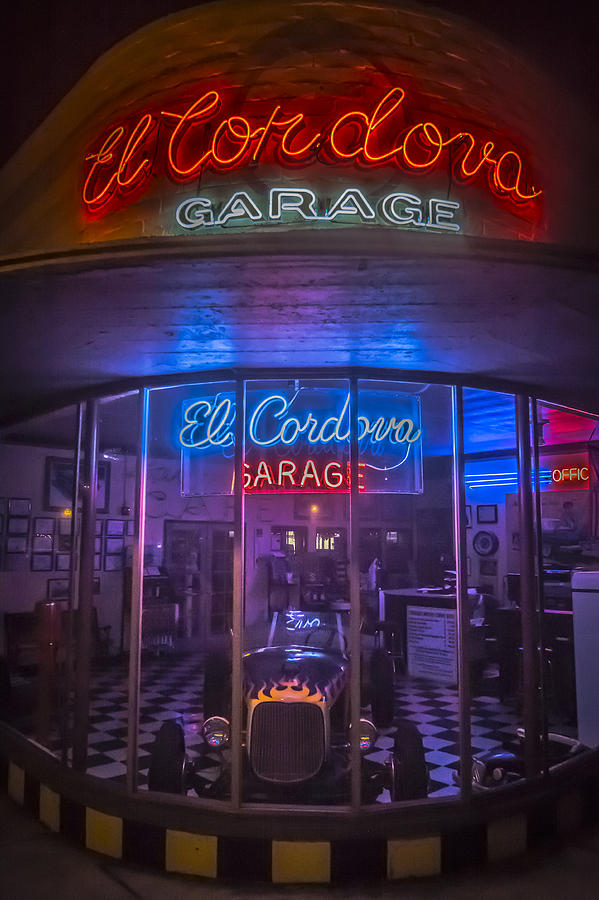 El Cordova Garage Photograph by Dave Hall