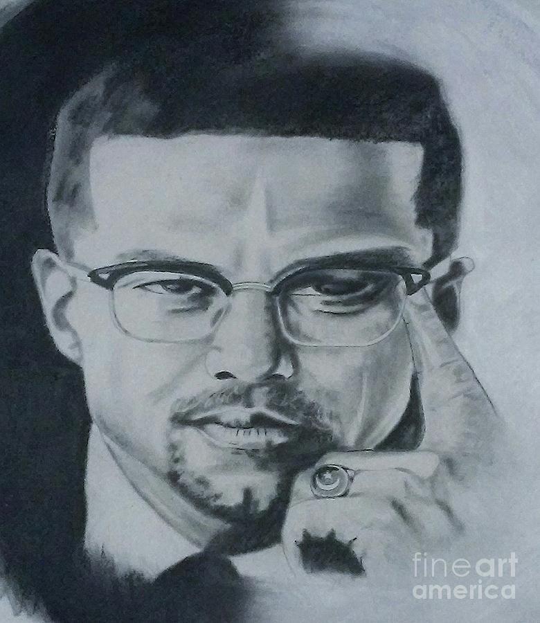 El-Hajj Malik El-Shabazz Painting by Iyosef Tafari - Fine Art America