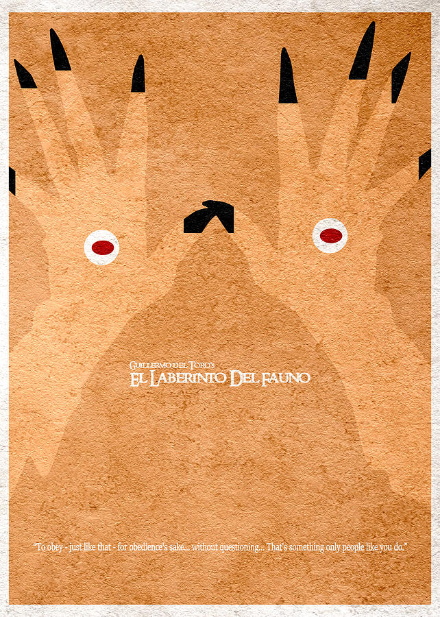 Typography Digital Art - El laberinto del fauno - 2 by Inspirowl Design