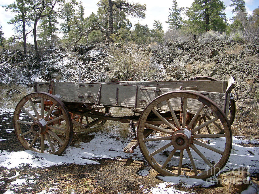 El Malpais Old Wagon Photograph by Birgit Seeger-Brooks