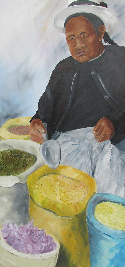 El Mercado Painting by Susan Richardson