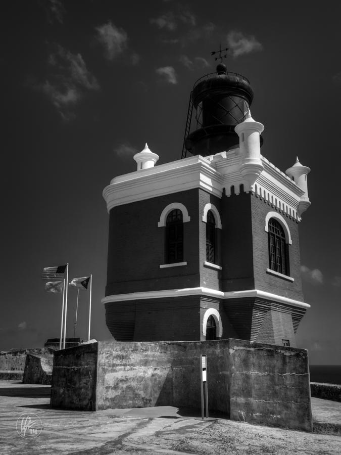 Architecture Photograph - El Morro 003 BW by Lance Vaughn