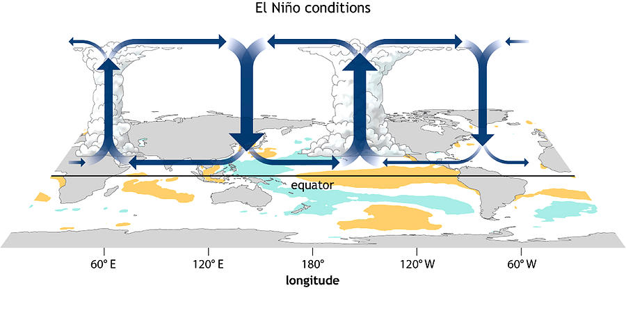 El Nio, Walker Circulation Anomaly Photograph by Science Source