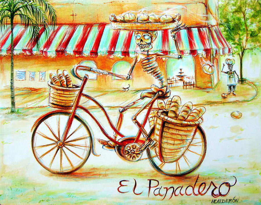 El Panadero Painting by Heather Calderon