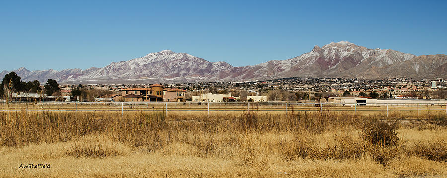 El Paso and Franklin Mountains Photograph by Allen Sheffield | Fine Art ...