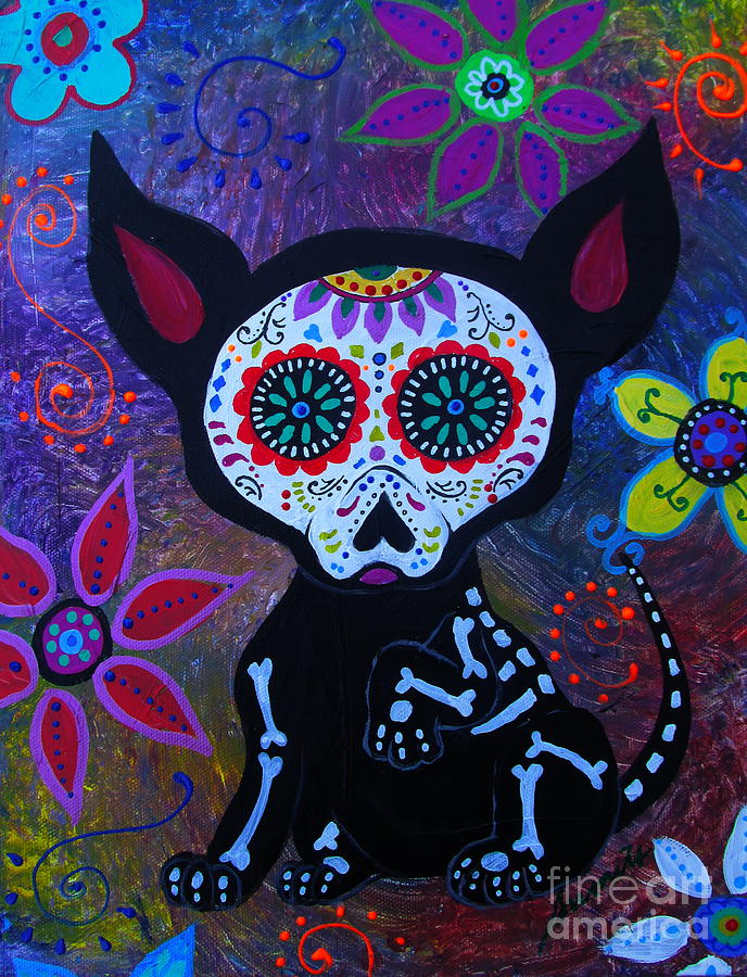 Flower Painting - El Perrito Chihuahua by Pristine Cartera Turkus
