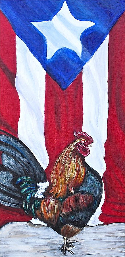 Rooster Painting - El Que Canta by Melissa Torres