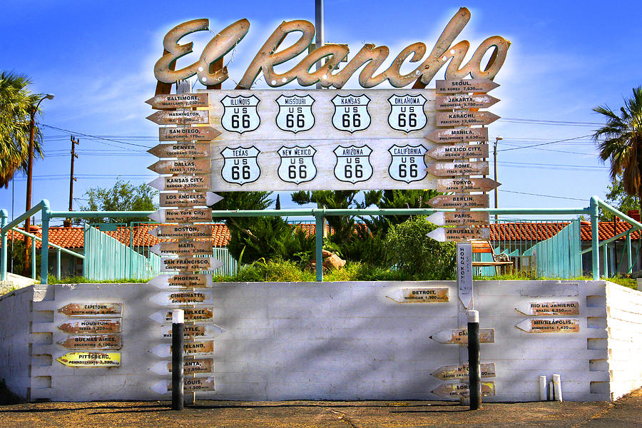 El Rancho Motel Photograph - El Rancho Motel 2 - Barstow by Mike McGlothlen