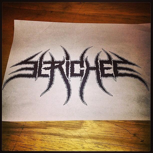 Logo Photograph - El Richee Logo In Progress #logo #metal by J Decker