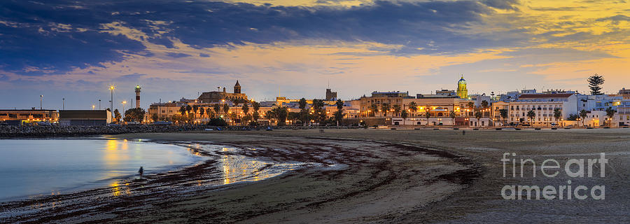 El Rompidillo Beach Panorama Cadiz Spain Photograph by Pablo Avanzini