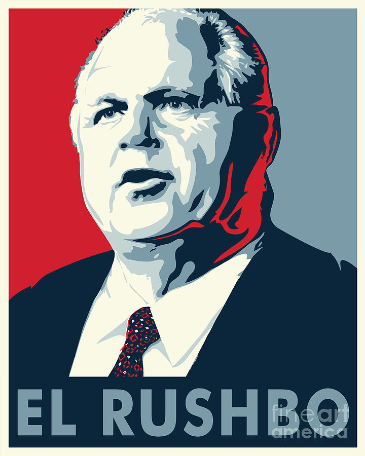Rush Limbaugh Digital Art - El Rusbo by John Lehman