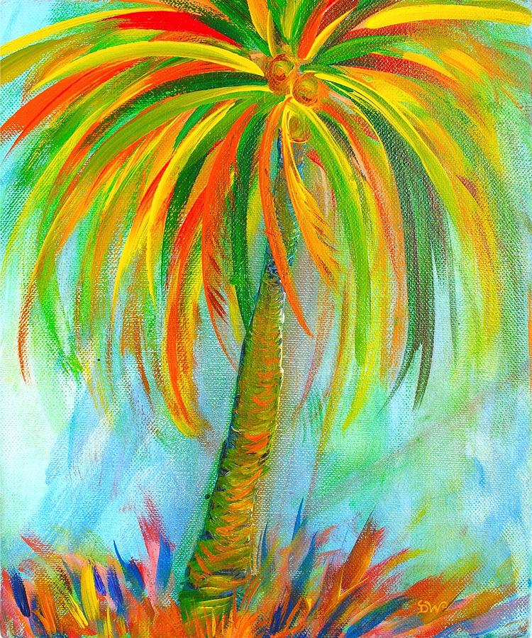 El Salvador Palm Painting by Kim Hamrock - Fine Art America