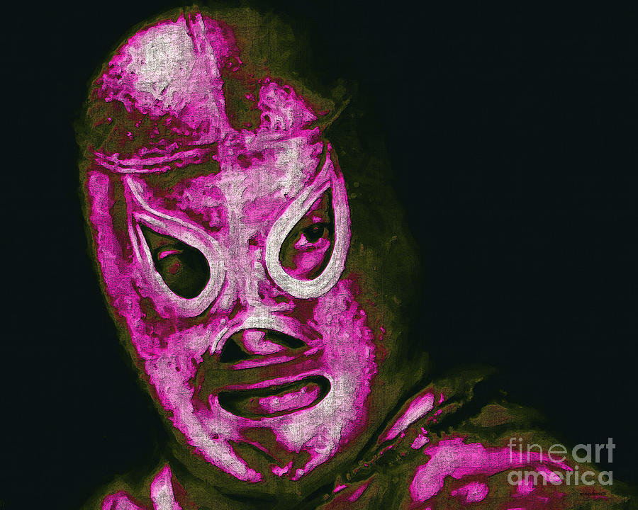 Sports Photograph - El Santo The Masked Wrestler 20130218m68 by Wingsdomain Art and Photography