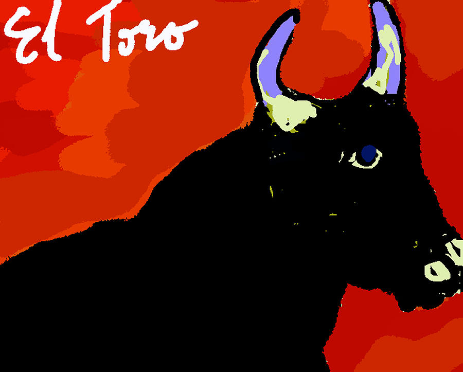 El Toro Digital Art by Paul Sutcliffe