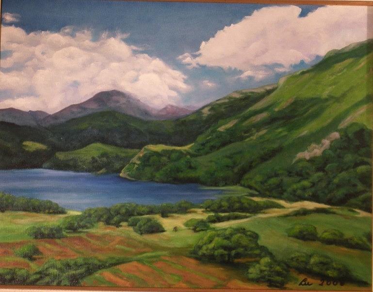 Mountain Painting - El Valle by Lu Pellegrini