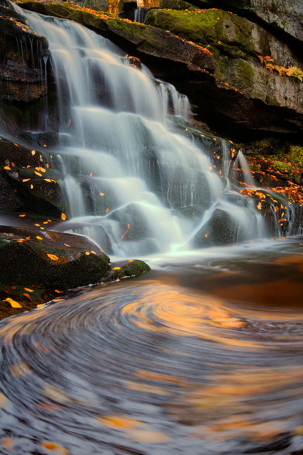 Elakala Falls in autumn in West Virginia Photograph by Jetson Nguyen