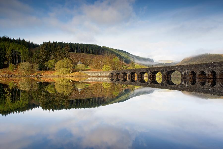 Elan Valley in the morning Photograph by Stephen Taylor