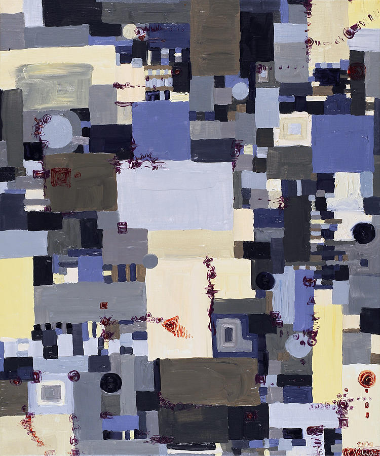 Abstract Painting - Elastic Dialog by Regina Valluzzi