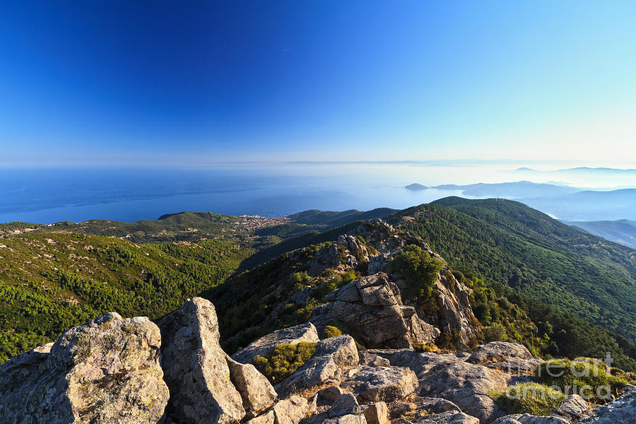 Elba island from Mt Calanche Photograph by Antonio Scarpi