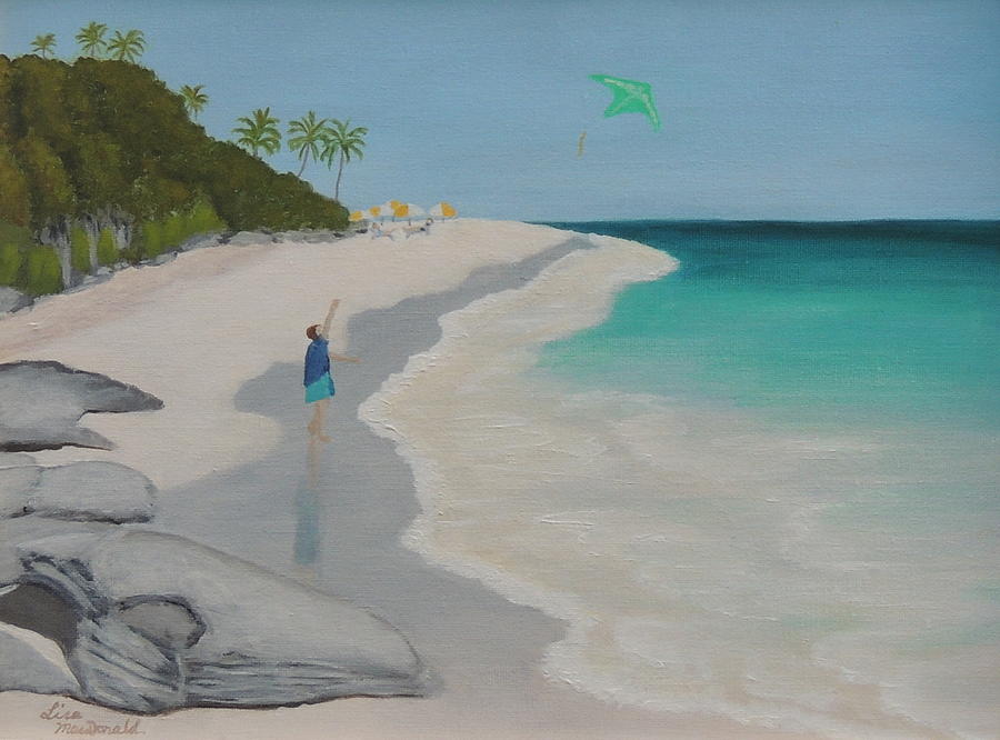 Elbow Beach Bermuda Painting by Lisa MacDonald