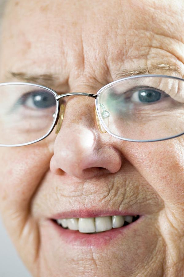Elderly Woman Wearing Glasses Photograph By Cristina Pedrazzini Science Photo Library Fine Art