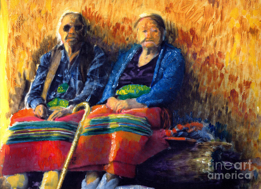 Elders Painting by Cindy McIntyre