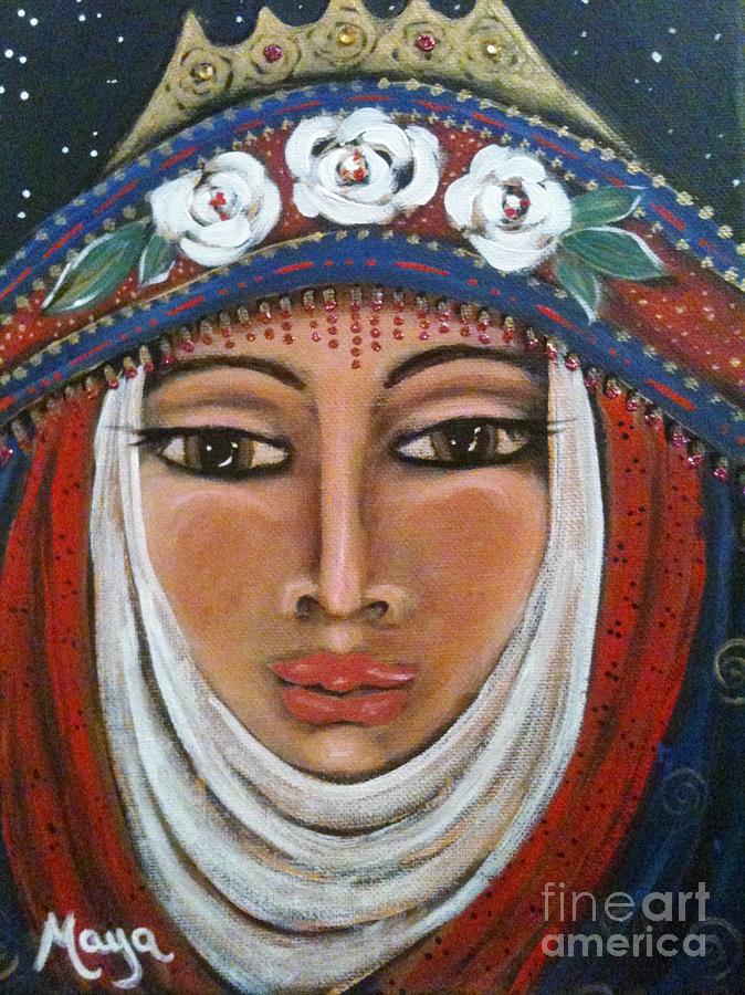 Nature Painting - Eleanor of Aquitaine the Lioness in Winter by Maya Telford