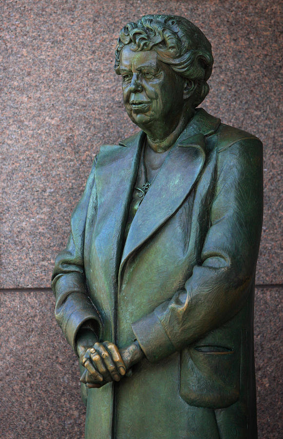 Washington D.c. Photograph - Eleanor Roosevelt Memorial Detail by John Cardamone