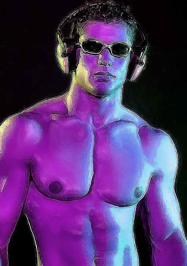 Nude Digital Art - Electric boy by Bob Bienpensant