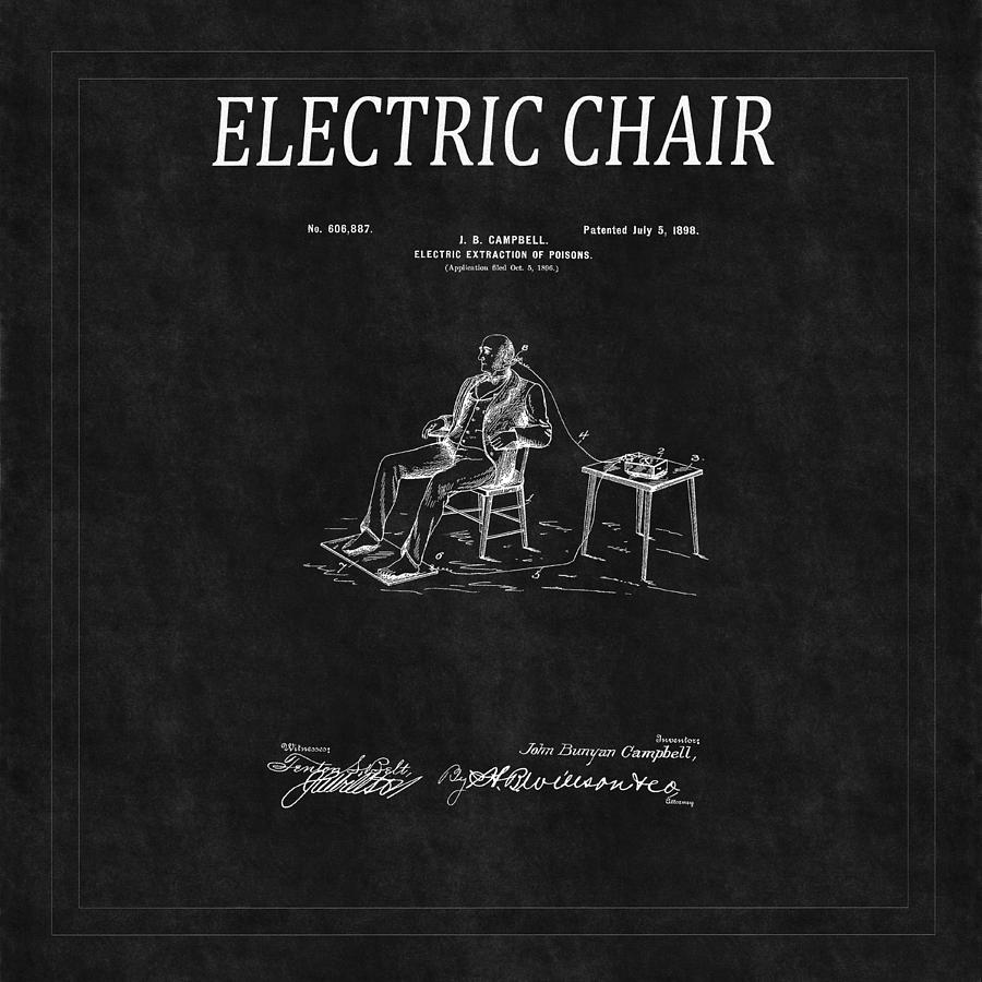 Electric Chair Patent 4 Photograph by Andrew Fare