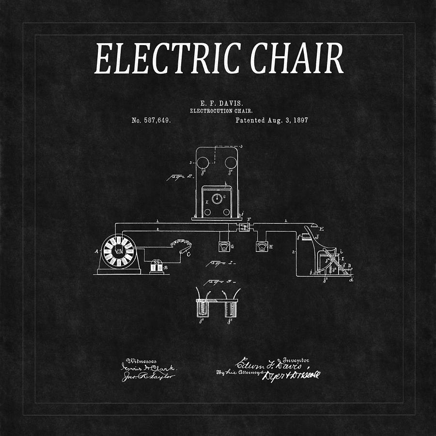 Electric Chair Patent 6 Photograph by Andrew Fare