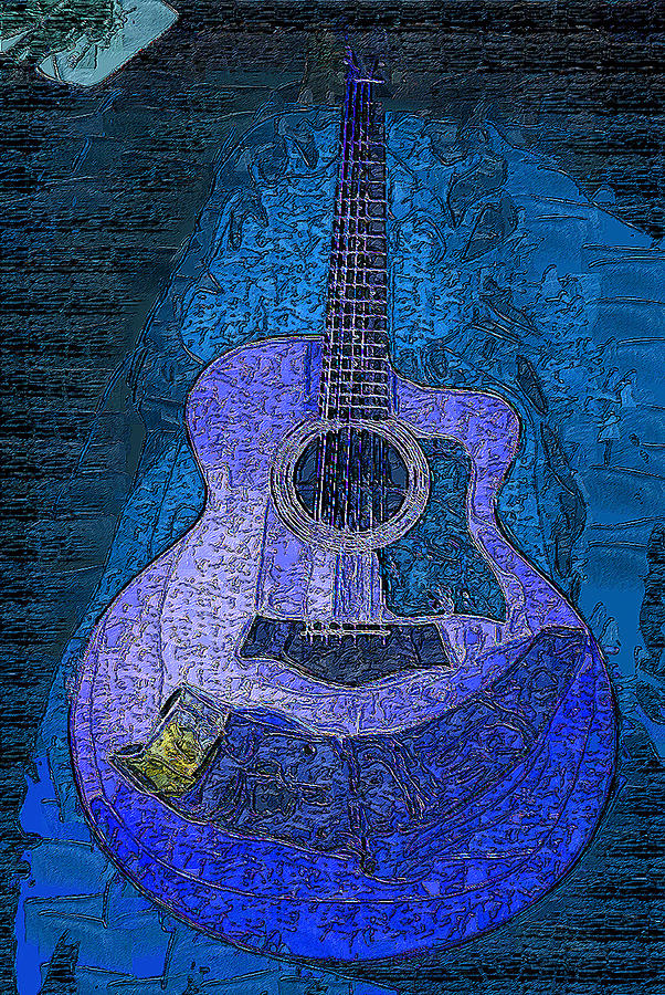 Electric guitar Digital Art by Philip  Dammen