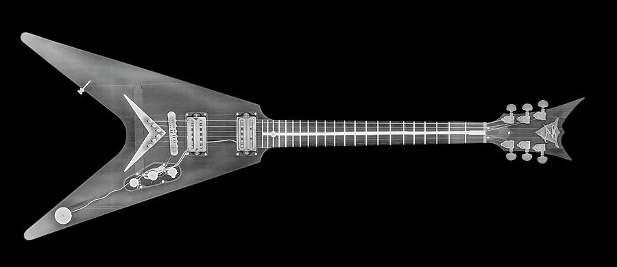 Electric Guitar Under X-ray Photograph by Photostock-israel/science Photo Library