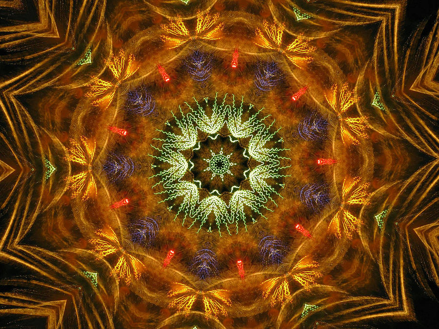 Electric Kaleidoscope 1 Digital Art by Rhonda Barrett