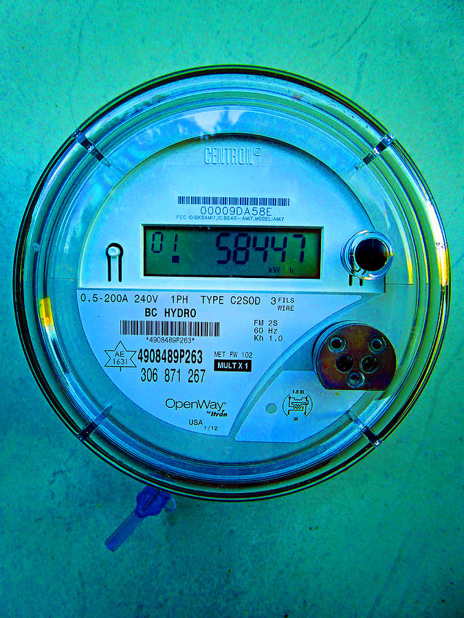 Electric Meter 2 Photograph by Laurie Tsemak