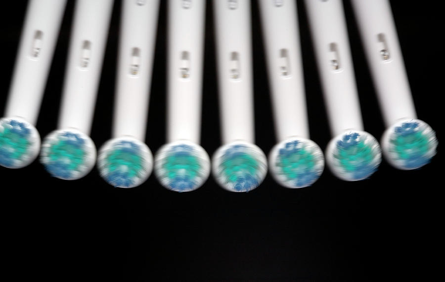 Electric Toothbrush Heads Photograph by Adam Hart-davis/science Photo Library