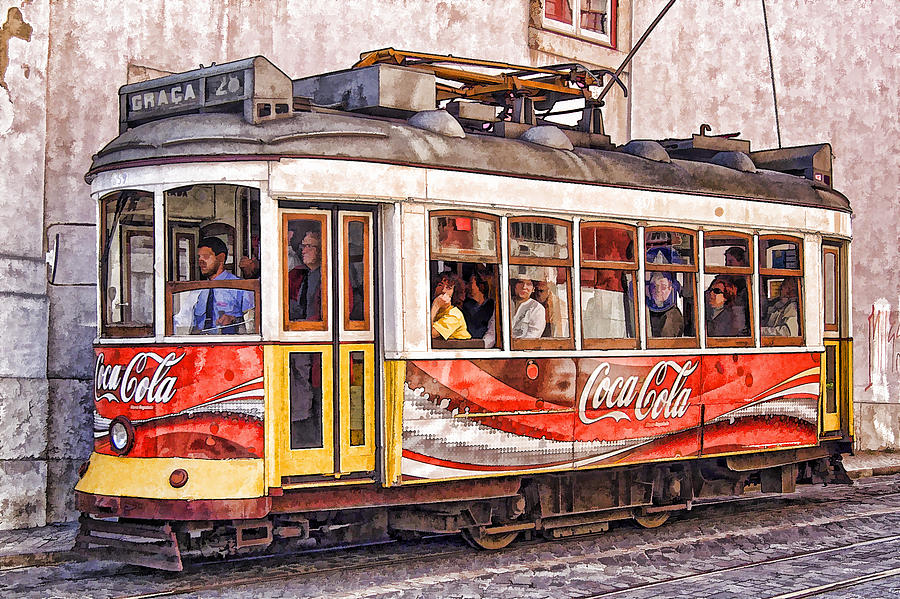Electric Trolly of Lisbon Photograph by David Letts