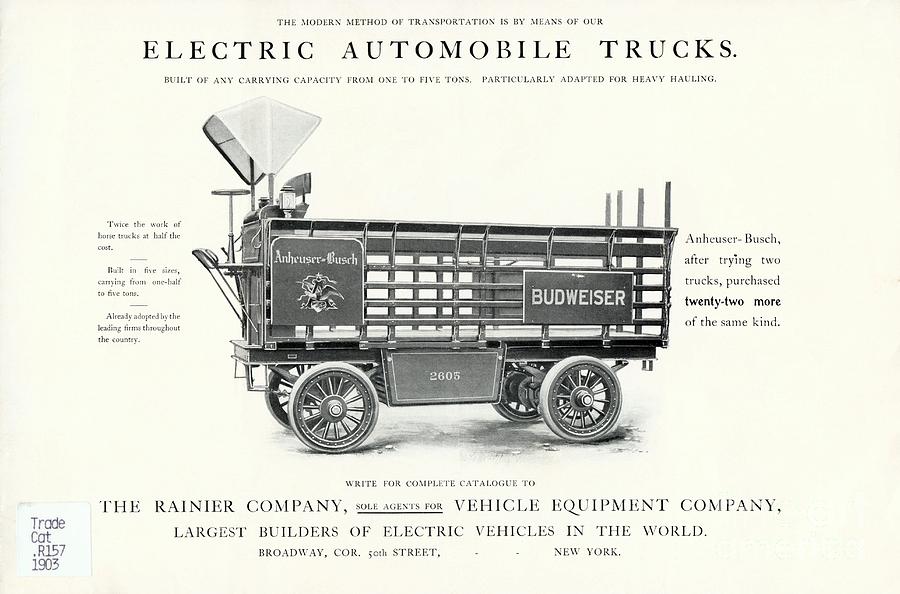 Electric Truck Advert, 1900s Photograph by Hagley Archive - Pixels