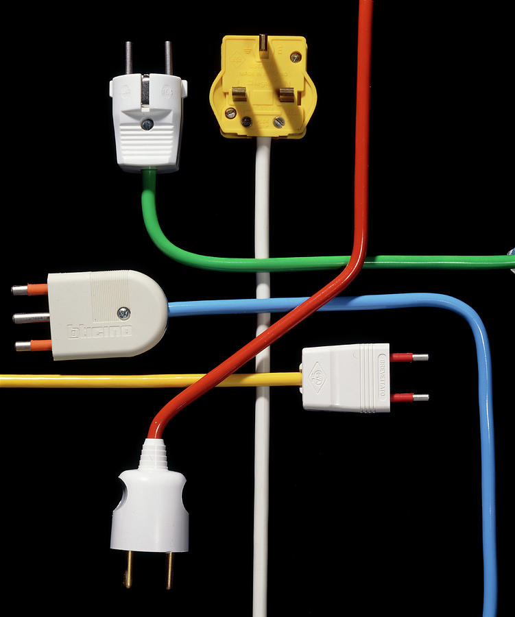 Electrical Plugs From Various European Countries Photograph by Sheila Terry/science Photo Library