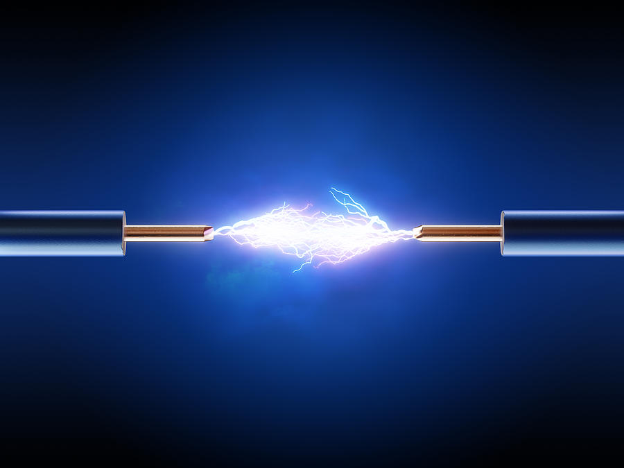Electrical Photograph - Electric Current / Energy / transfer by Johan Swanepoel