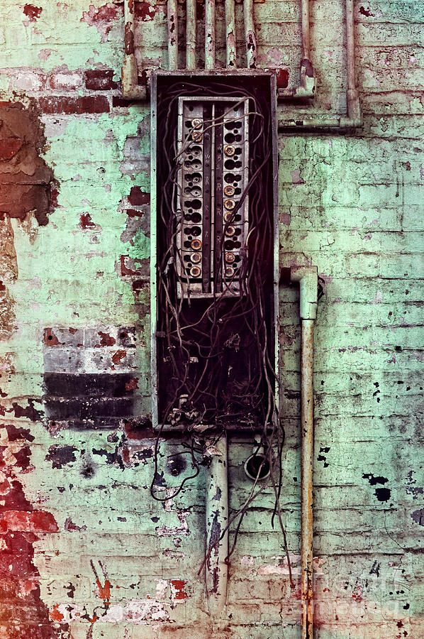 Brick Photograph - Electricity by HD Connelly