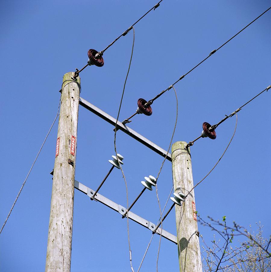 Electricity Power Lines By Robert Brookscience Photo Library - 